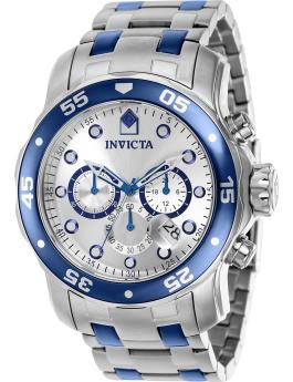 Invicta Pro Diver 37691 Pánské Hodinky - Křemenné Hnutí - Nerezová Ocel se Stříbrným Ciferníkem - 48 mm