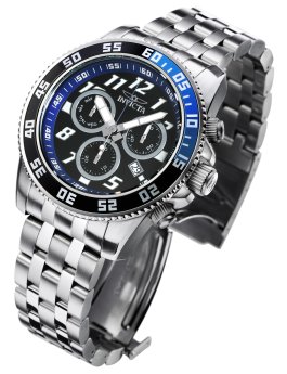 Invicta Pro Diver 20478 Men's Watch - Quartz Movement - Stainless Steel with Black Dial - 50 mm