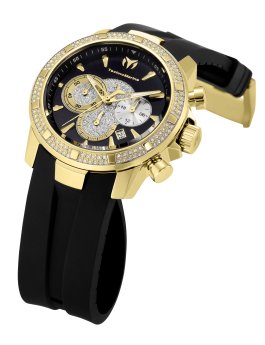 TechnoMarine UF6 TM-621011 Reloj de Hombre - Movimiento de Cuarzo - Acero Inoxidable con Esfera Negra - 45 mm