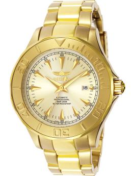 Invicta Signature 7039 Relógio Masculino - Movimento Automático - Aço Inoxidável com Mostrador Dourado - 47 mm