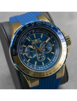 Invicta Aviator 39309 Herreklokke - Quartz Urverk - Rustfritt Stål med Blå Skive - 50 mm