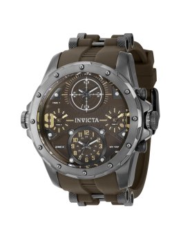 Invicta Coalition Forces 39357 Relógio Masculino - Movimento de Quartzo - Aço Inoxidável com Mostrador Marrom - 50 mm