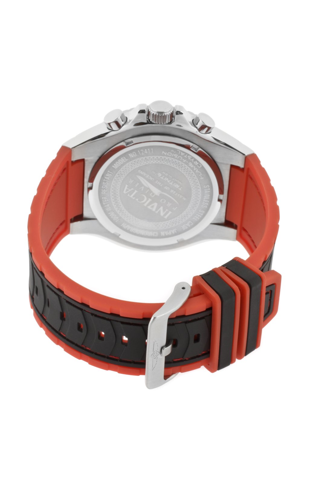 Invicta Pro Diver 12411 Reloj para Hombre - Movimiento de Cuarzo - Acero Inoxidable con Esfera Plateada - 52 mm
