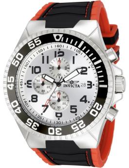 Invicta Pro Diver 12411 Reloj para Hombre - Movimiento de Cuarzo - Acero Inoxidable con Esfera Plateada - 52 mm