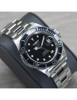 Invicta Pro Diver 17039 Reloj de Hombre - Movimiento Automático - Acero Inoxidable con Esfera Negra - 40 mm