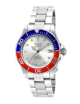 Invicta Pro Diver 43629 Orologio Uomo - 45mm Acciaio, Quadrante Bianco, Quarzo, Impermeabile 10 Bar