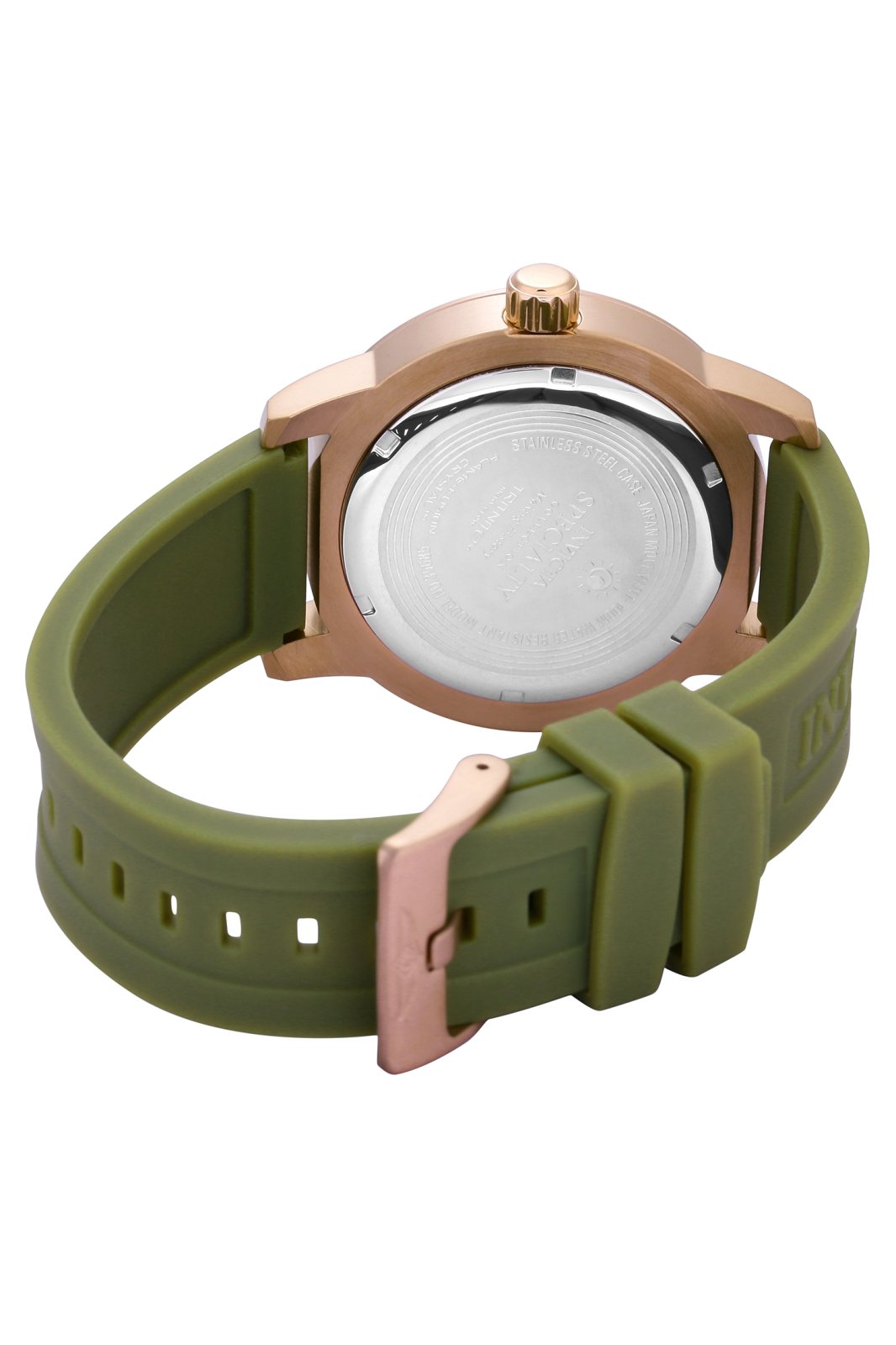 Invicta Specialty 35685 Zegarek Męski - Mechanizm Kwarcowy - Stal Nierdzewna z Zieloną Tarcza - 45 mm