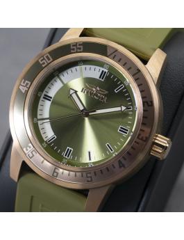 Invicta Specialty 35685 Zegarek Męski - Mechanizm Kwarcowy - Stal Nierdzewna z Zieloną Tarcza - 45 mm