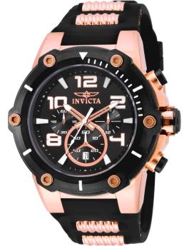 Invicta Speedway 17201 Relógio Masculino - Movimento de Quartzo - Aço Inoxidável com Mostrador Preto - 51 mm