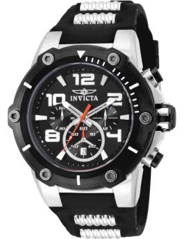 Invicta Speedway 17202 Relógio Masculino - Movimento de Quartzo - Aço Inoxidável com Mostrador Preto - 51 mm