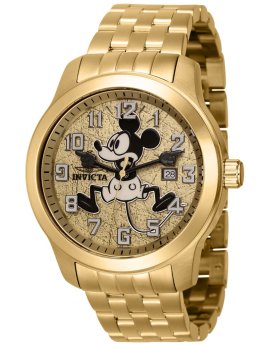 Invicta Disney - Mickey Mouse 41371 oro Orologio Uomo Quarzo  - 45mm