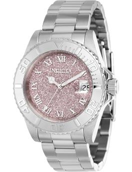Invicta Angel 40158 Reloj de Mujer - Movimiento de Cuarzo - Acero Inoxidable con Esfera Rosa - 40 mm