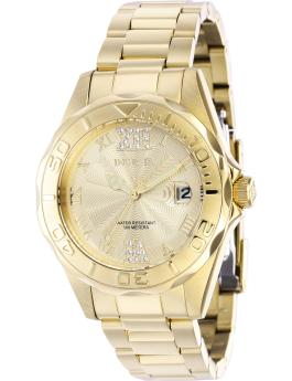 Invicta Pro Diver 42739 Reloj de mujer - Movimiento de cuarzo - Acero inoxidable con esfera dorada - 38 mm