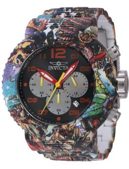 Invicta Pro Diver 43234 Herrenuhr - Quarzwerk - Edelstahl mit schwarzem Zifferblatt - 52 mm
