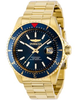 Invicta Pro Diver 22063 - Orologio Uomo Acciaio, Quadrante Blu, Movimento Al Quarzo