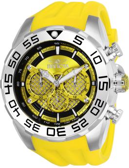 Invicta Speedway 26298 Orologio da Uomo - Movimento al Quarzo - Acciaio Inossidabile con Quadrante Giallo - 50 mm