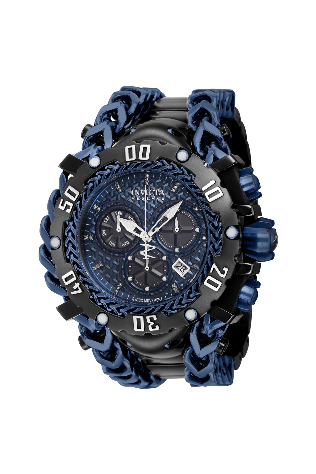 Invicta Gladiator 43302 Men's Quartz Watch - 58mm - With 29 diamonds