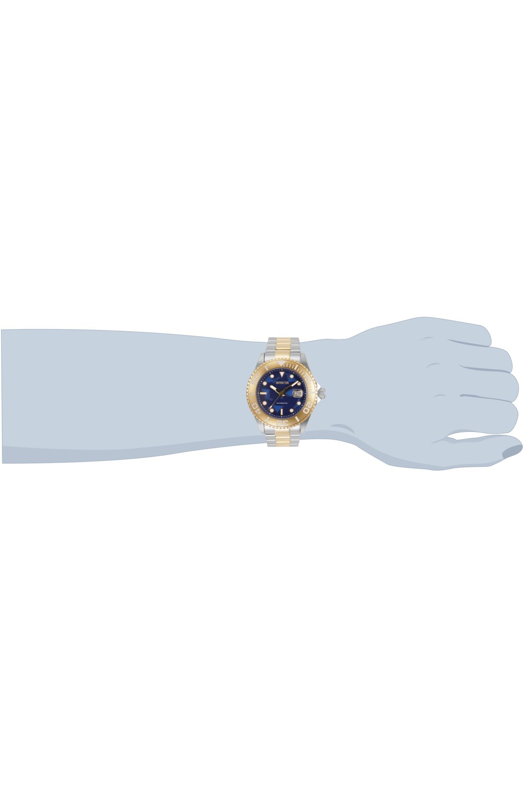 Invicta Cruiseline 34493 Herrenuhr - Automatikwerk - Edelstahl mit blauem Zifferblatt - 47 mm