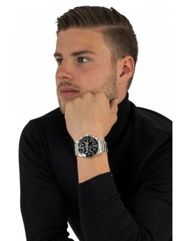 Invicta Pro Diver 1768 Montre Homme - Mouvement Quartz - Acier Inoxydable avec Cadran Noir - 43 mm