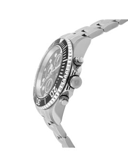 Invicta Pro Diver 1768 Montre Homme - Mouvement Quartz - Acier Inoxydable avec Cadran Noir - 43 mm