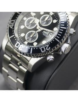 Invicta Pro Diver 1768 Montre Homme - Mouvement Quartz - Acier Inoxydable avec Cadran Noir - 43 mm