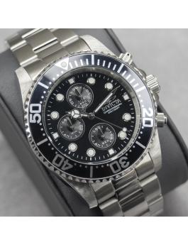 Invicta Pro Diver 1768 Montre Homme - Mouvement Quartz - Acier Inoxydable avec Cadran Noir - 43 mm