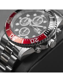 Invicta Pro Diver 1770 Reloj para Hombre - Movimiento de Cuarzo - Acero Inoxidable con Esfera Negra - 43 mm