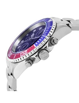 Invicta Pro Diver 1771 Herren Uhr - Quartz Bewegung - Edelstahl mit blauem Zifferblatt - 43 mm