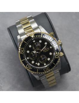 INVICTA Pro Diver 45744 – Orologio Uomo 50mm In Acciaio, Quadrante Nero, Impermeabile 10 Bar – Movimento Al Quarzo
