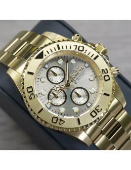 Invicta Pro Diver 1774 Reloj para Hombre - Movimiento de Cuarzo - Acero Inoxidable con Esfera Dorada - 43 mm