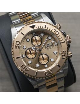 Invicta Pro Diver 1775 Men's Watch - Quartz Movement - Stainless Steel with Rose Gold Dial - 43 mm