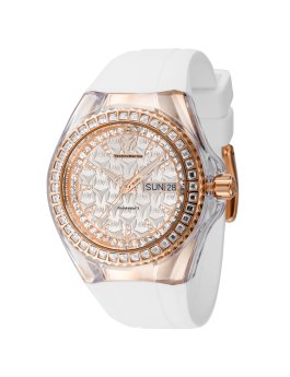 TechnoMarine Cruise TM-121173 Reloj de Mujer - Movimiento de Cuarzo - Acero Inoxidable con Esfera Plateada - 40 mm