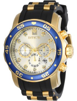 Invicta Pro Diver - SCUBA 17880 Men's Watch - Quartz Movement - Stainless Steel with Silver Dial - 48 mm