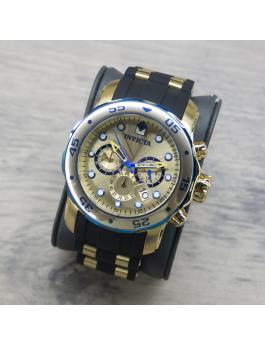 Invicta Pro Diver - SCUBA 17887 Reloj de Hombre - Movimiento de Cuarzo - Acero Inoxidable con Esfera Dorada - 48 mm