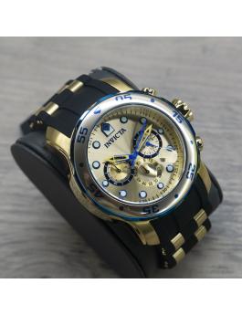 Invicta Pro Diver - SCUBA 17887 Reloj de Hombre - Movimiento de Cuarzo - Acero Inoxidable con Esfera Dorada - 48 mm