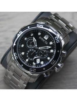 Invicta Pro Diver - SCUBA 0069 Relógio Masculino - Movimento Quartz - Aço Inoxidável com Mostrador Preto - 48 mm
