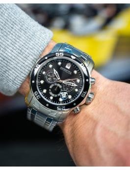Invicta Pro Diver - SCUBA 0069 Relógio Masculino - Movimento Quartz - Aço Inoxidável com Mostrador Preto - 48 mm