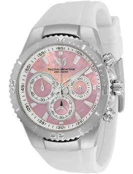 TechnoMarine Manta TM-220076 Orologio da Donna - Movimento al Quarzo - Acciaio Inossidabile con Quadrante Rosa - 40 mm