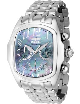 Invicta Lupah 43152 Reloj para Hombre - Movimiento de Cuarzo - Acero Inoxidable con Esfera de Nácar - 44 mm