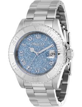 Reloj de Mujer Invicta Angel 40160 - Movimiento de Cuarzo - Acero Inoxidable con Esfera Azul - 40 mm