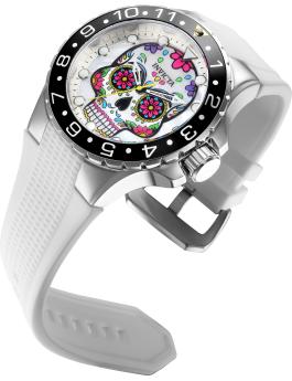 Invicta Aviator 36853 Men's Watch - Quartz Movement - Stainless Steel with White Dial - 50 mm