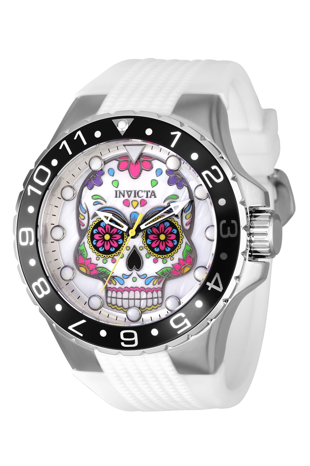 Invicta Aviator 36853 Men's Watch - Quartz Movement - Stainless Steel with White Dial - 50 mm
