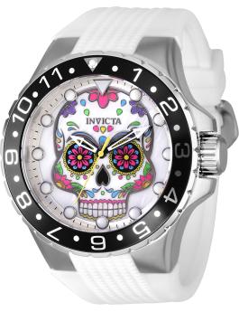 Invicta Aviator 36853 Men's Watch - Quartz Movement - Stainless Steel with White Dial - 50 mm