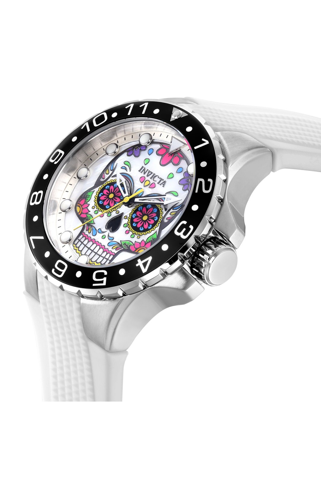 Invicta Aviator 36853 Men's Watch - Quartz Movement - Stainless Steel with White Dial - 50 mm