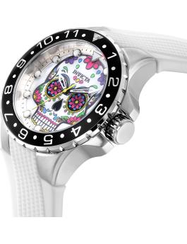 Invicta Aviator 36853 Men's Watch - Quartz Movement - Stainless Steel with White Dial - 50 mm