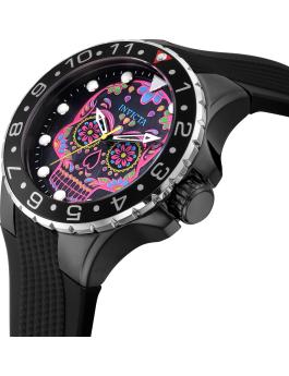 Invicta Aviator 36854 Men's Watch - Quartz Movement - Stainless Steel with Pink Dial - 50 mm