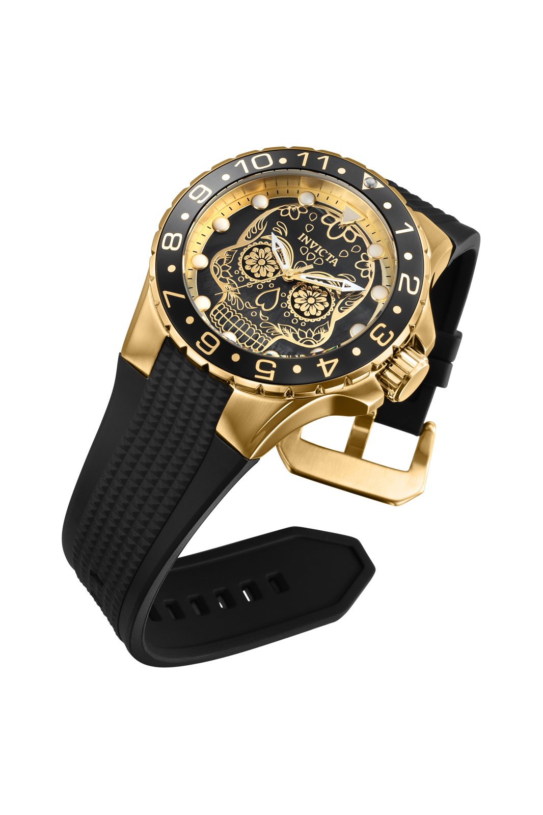 Invicta Aviator 36856 Men's Watch - Quartz Movement - Stainless Steel with Black Dial - 50 mm