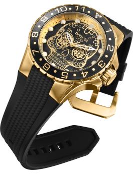 Invicta Aviator 36856 Men's Watch - Quartz Movement - Stainless Steel with Black Dial - 50 mm