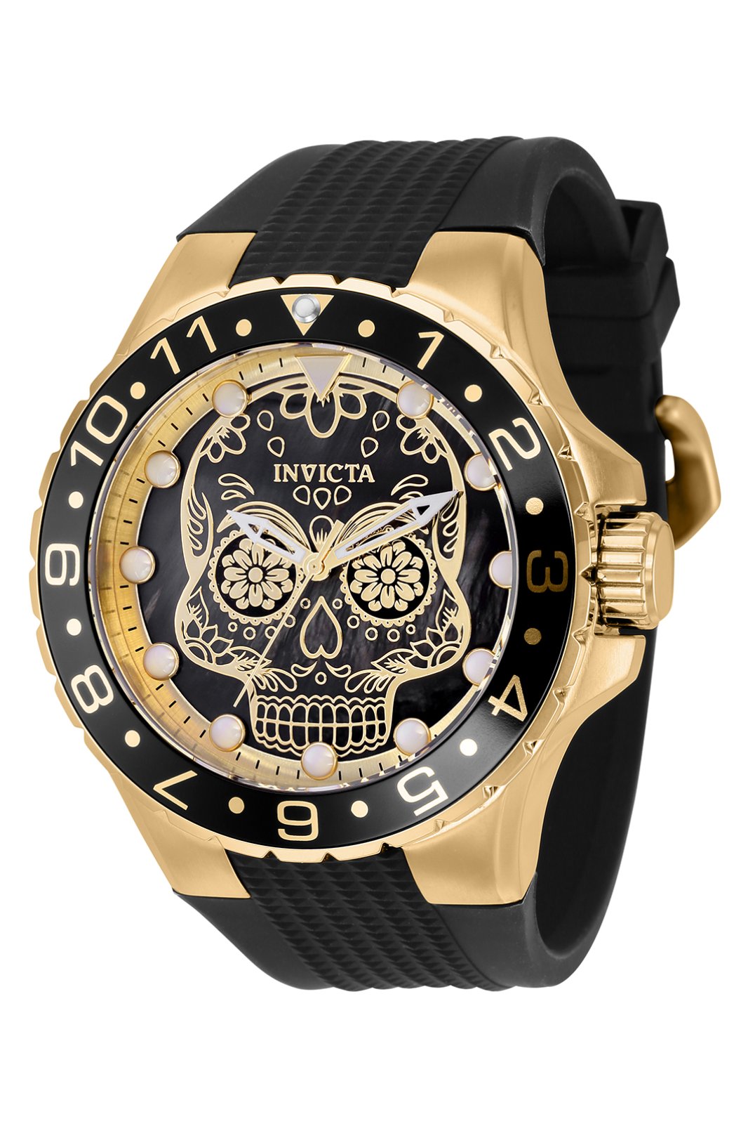 Invicta Aviator 36856 Men's Watch - Quartz Movement - Stainless Steel with Black Dial - 50 mm
