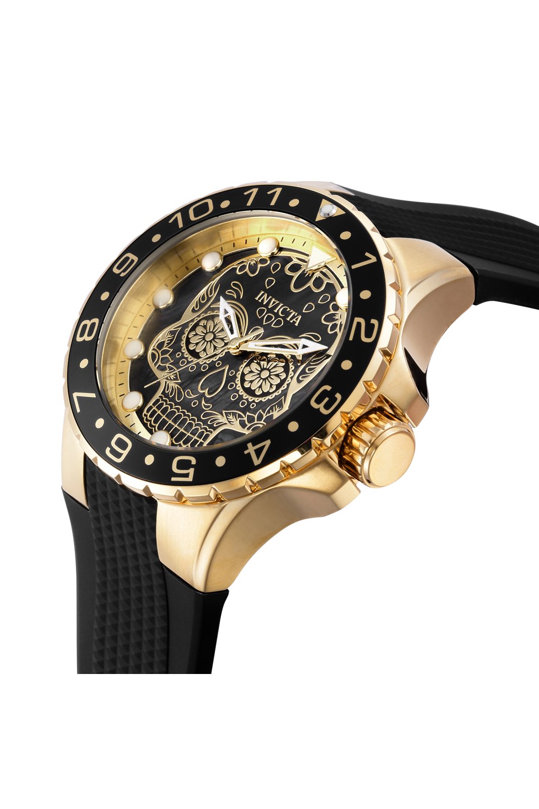 Invicta Aviator 36856 Men's Watch - Quartz Movement - Stainless Steel with Black Dial - 50 mm
